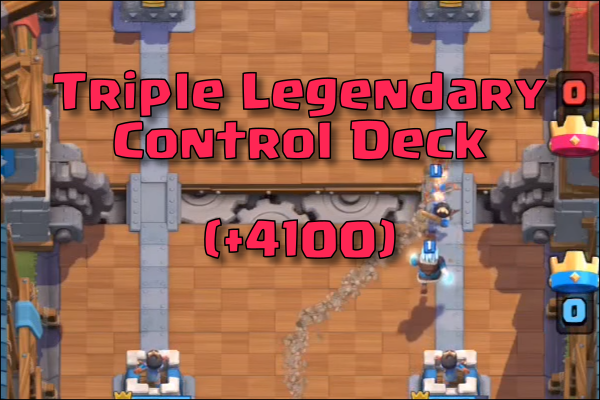 Arena 9 Legendary Control Deck (4100+) - Miner, Ice Wizard, Princess