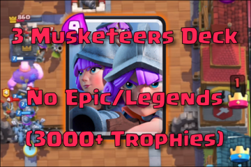 clash royale three musketeers deck